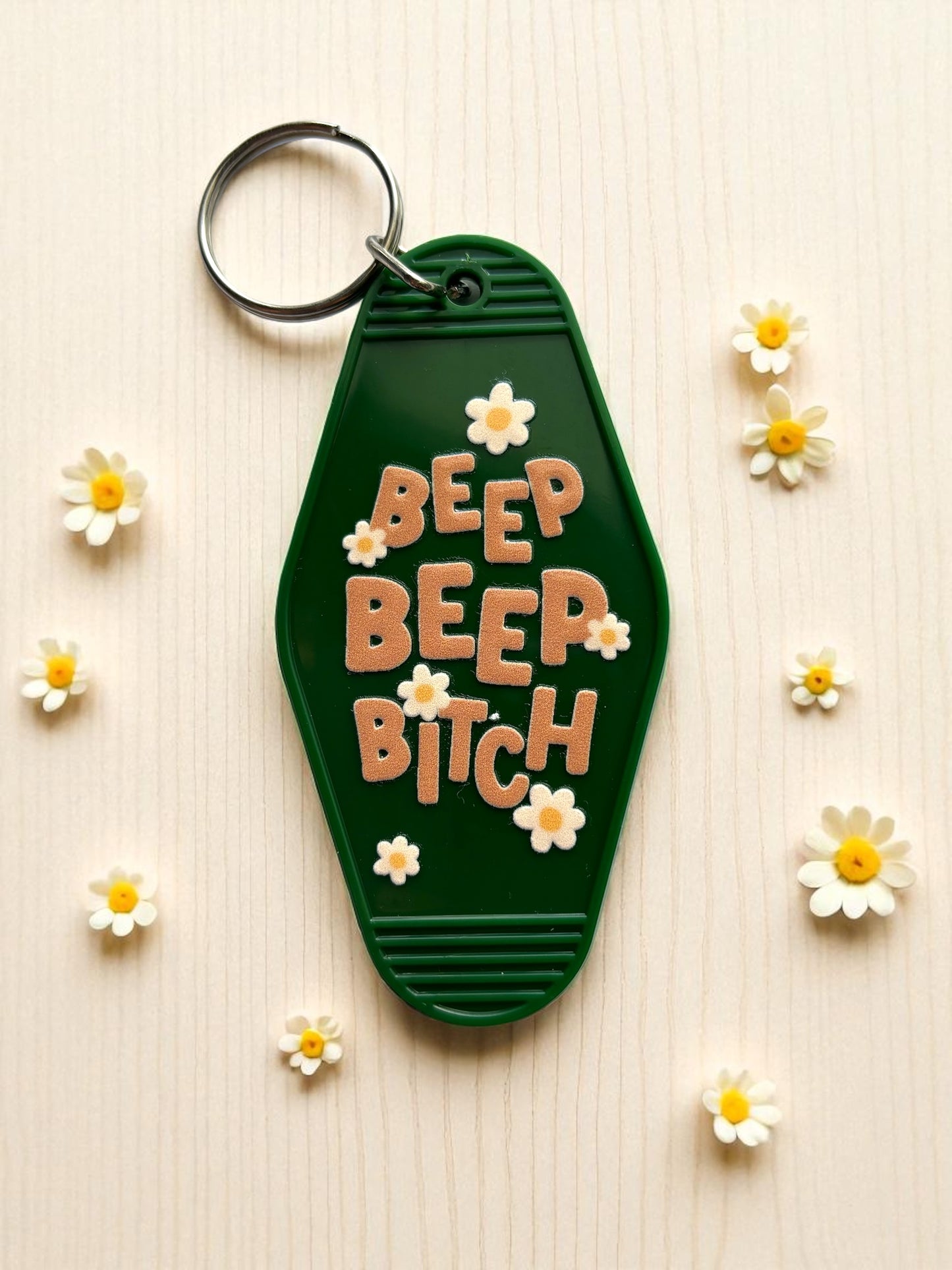 Motel Keychain | Beep Beep B*tch