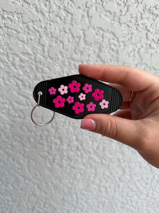 Motel Keychain | Pink Daisy