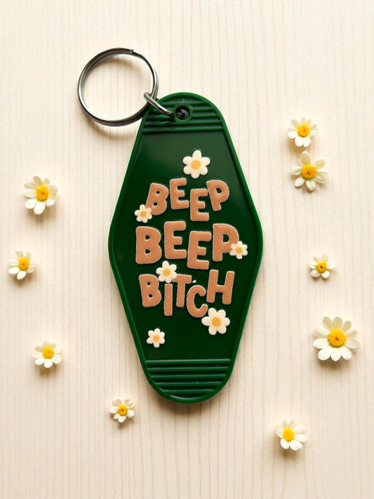 Motel Keychain | Beep Beep B*tch