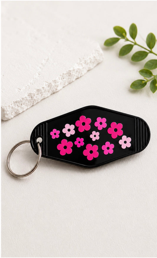 Motel Keychain | Pink Daisy