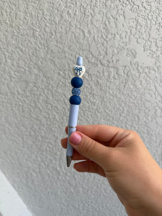 Coquette Blue | Beaded Pen
