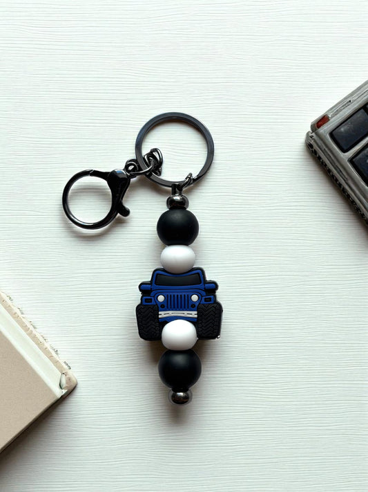 Jeep Keychain | Beaded
