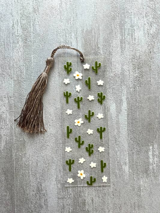 Acrylic Bookmark | Cactus Bloom