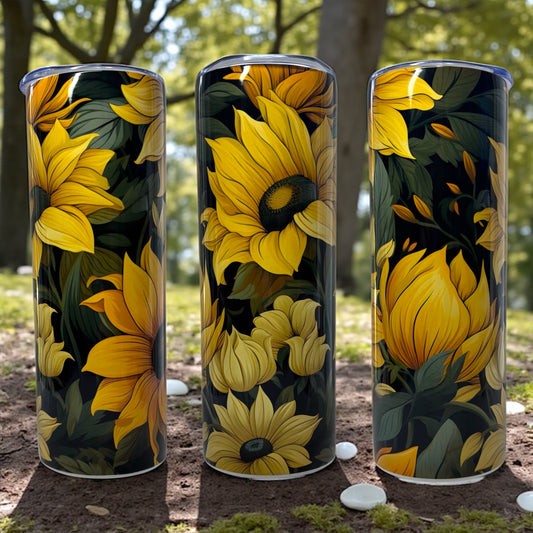 Tumbler | Sunflower Floral (20oz)