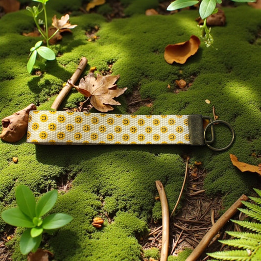 Wristlet Keychain | Smiley Face