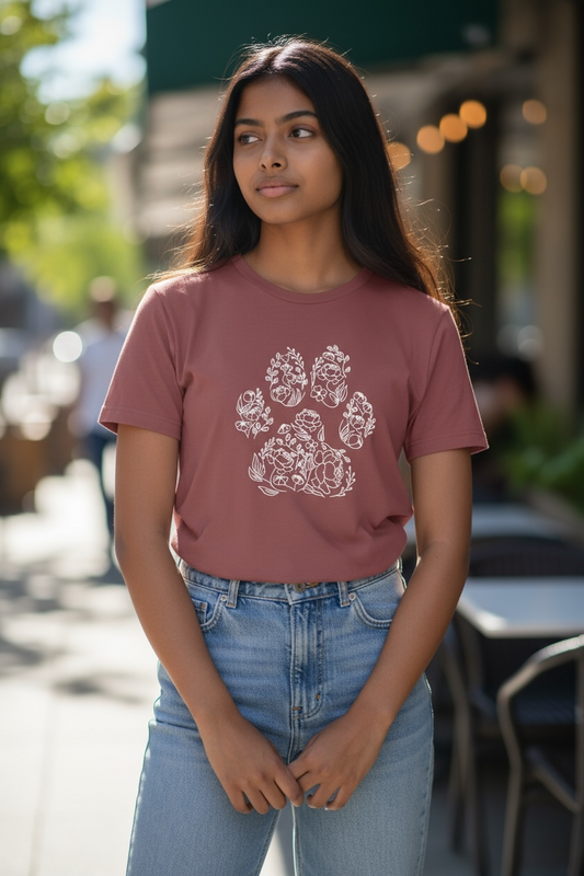 Graphic Tee | Floral Paw