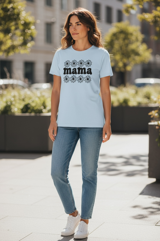 Graphic Tee | Mama Flower Design