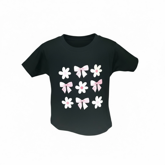 Toddler Graphic Tee | Bows & Flowers