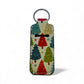 Lip Balm Holder Keychain | Colorful Tree Print
