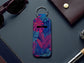 Lip Balm Holder Keychain | Tropical Leaves