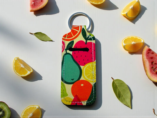 Lip Balm Holder Keychain | Fruity Vibes